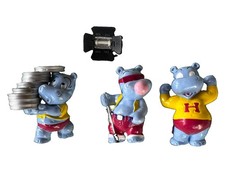Die Happy Hippos als Hollywood Stars von 1997, 3 Ferrero &Uuml;-Ei Figuren