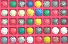 LOT OF 40 GENERIC CHAMPAGNE CAPSULES NOTCHES PRINTED