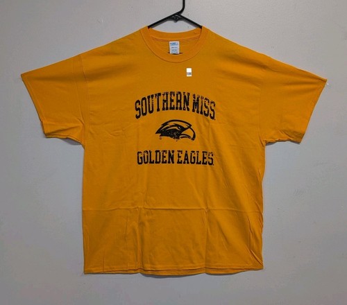 Port & Company Southern Miss Golden Eagles Retro Logo T Shirt 2XL Gold