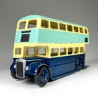 Vintage ~1954-60 DINKY Toys UK Meccano #290 Repainted DOUBLE DECKER BUS Toy