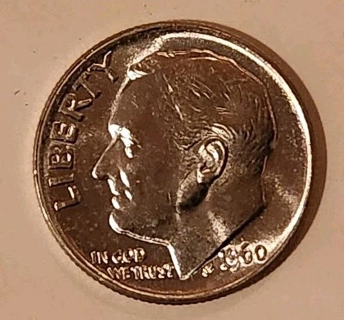 1960 P Roosevelt Dime Uncirculated 90% Silver