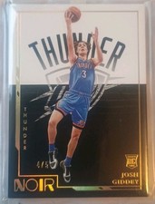 2021-22 Panini Noir - Rookies Icon Edition Josh Giddey #175 Holo Gold /5 (RC)