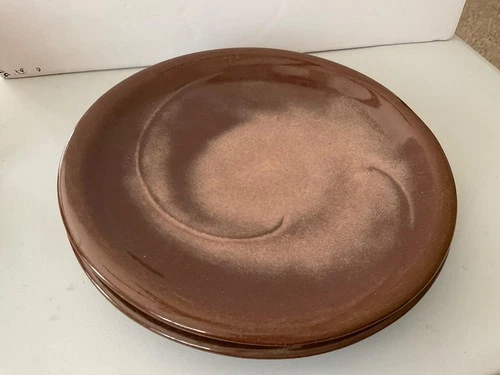 Frankoma 9.75” plate 4F Plainsman Speckled Brown   Multi available