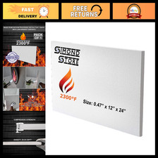High-Temperature Ceramic Fiber Insulation Board 2300&deg;F, 0.47" x 12" x 24