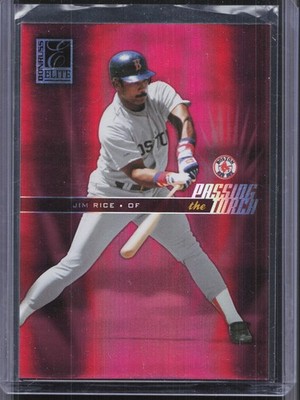 2004 Donruss Elite #PT-38 Jim Rice / Manny Ramirez Passing the Torch /500