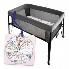 Fitted Sheet for Travel Cot, 54x92 cm, 100% Cotton, with Elastic