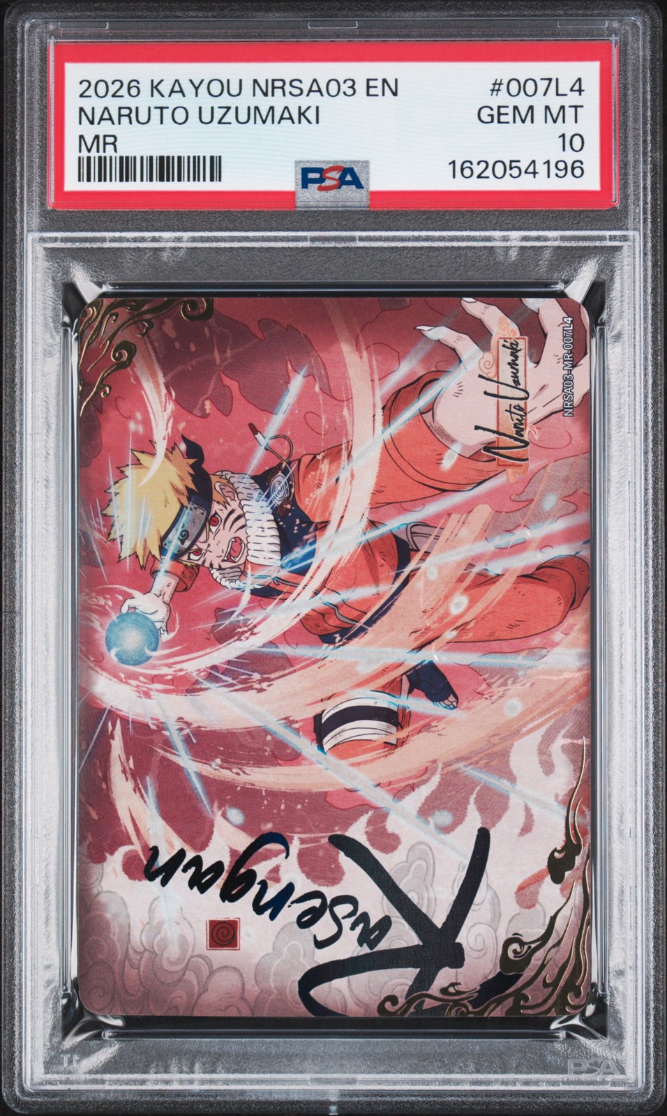 2026 KAYOU NARUTO SMRITI COLLECTIBLE CARD NRSA03 #007L4 NARUTO UZUMAKI PSA 10 view 1
