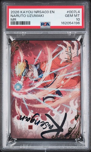 2026 KAYOU NARUTO SMRITI COLLECTIBLE CARD NRSA03 #007L4 NARUTO UZUMAKI PSA 10
