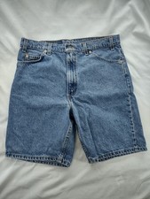 Vintage Levi's 505 Shorts Mens 34 Blue Cotton Denim Workwear Made USA