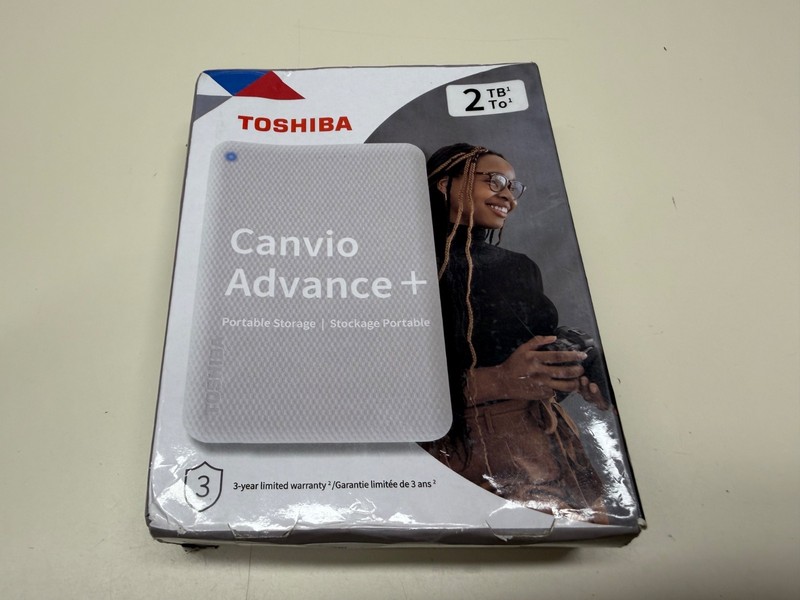 NEW TOSHIBA CANVIO ADVANCE + 2TB PORTABLE STORAGE HDD FACTORY SEALED