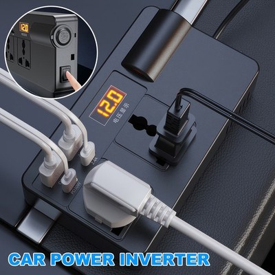 DC 12V auf AC 220V 200W Auto Spannungswandler Wechselrichter mit USB Steckdose