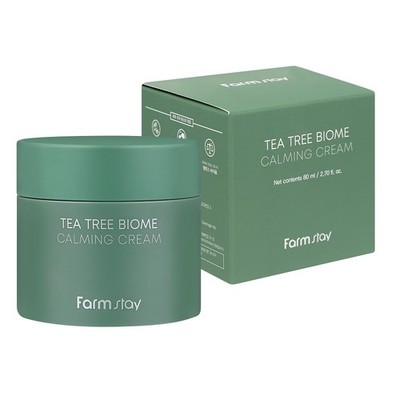 8809783321416 FarmStay Tea Tree Biome kojący krem do twarzy 80ml (P1) 