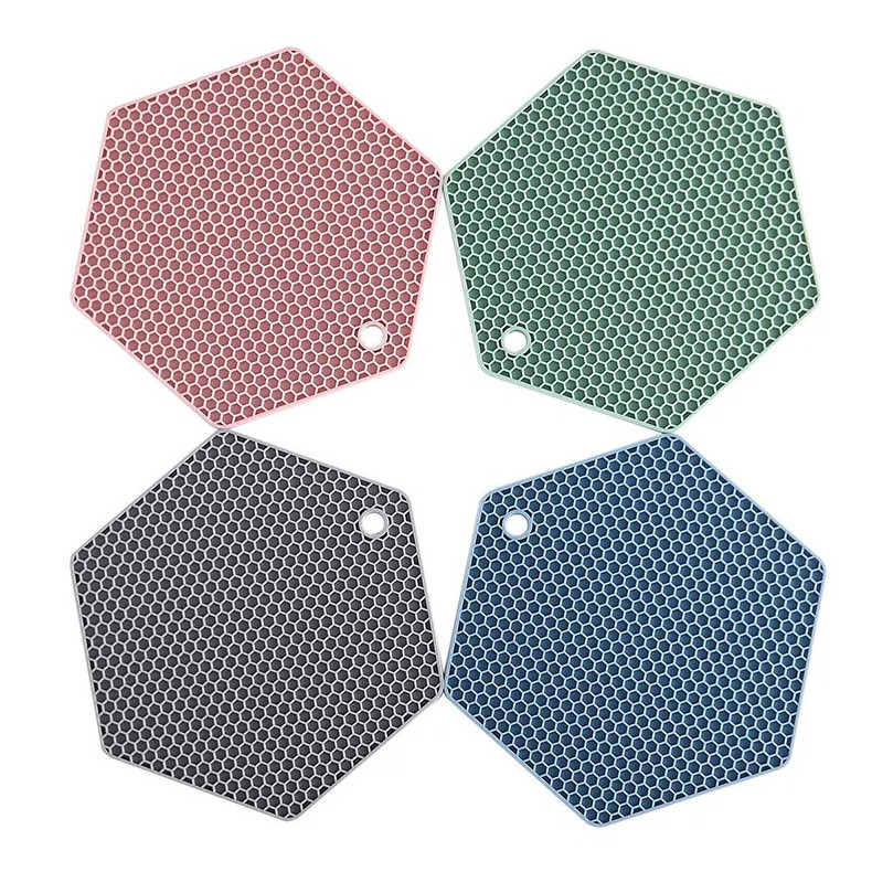1 Pc Silicone Pot Holders & Trivet Mats Heat Resistant Non-Slip Kitchen Hot Pads
