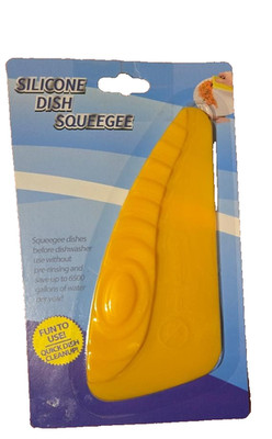Regent Products Silicone Dish Squeegee.  Choose color yellow or blue  NEW