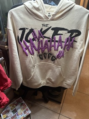 Men s DC COMICS The Joker  HA HA  Hoodie sz. Medium
