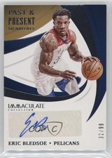 2020 Panini Immaculate Past and Present Signatures 32/99 Eric Bledsoe Auto 04tw