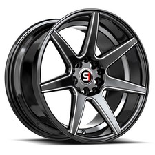 17x7.5 Spec-1 Sp-73 Gloss Black Milled Wheels 4x1004x4.5 42mm Set Of 4 17x7.5 Spec-1 Sp-73 Gloss Black Milled Wheels 4x1004x4.5 42mm Set Of 4