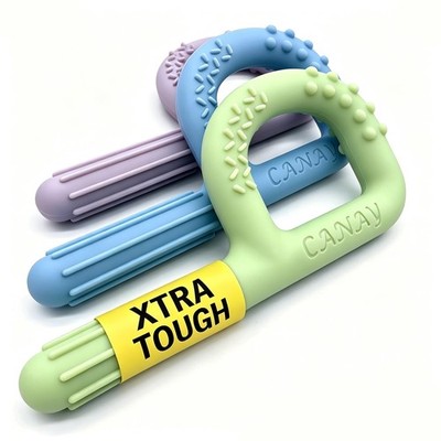 Xtra Tough Hand-Held Sensory Chew Toys for Toughest - Aggressive Chewer