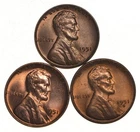 Choice Unc 1951 P+D+S Lincoln Wheat Cent Gem BU Collection Lot Set