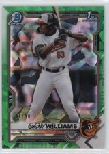 2021 Bowman Chrome Draft Sapphire Edition Green 44/50 Donta' Williams 0e9k