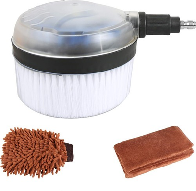 #ad Sooprinse Deluxe Car Wash Rotary Brush Kit 1 4 Inch Quick Connect High Pressure $29.21