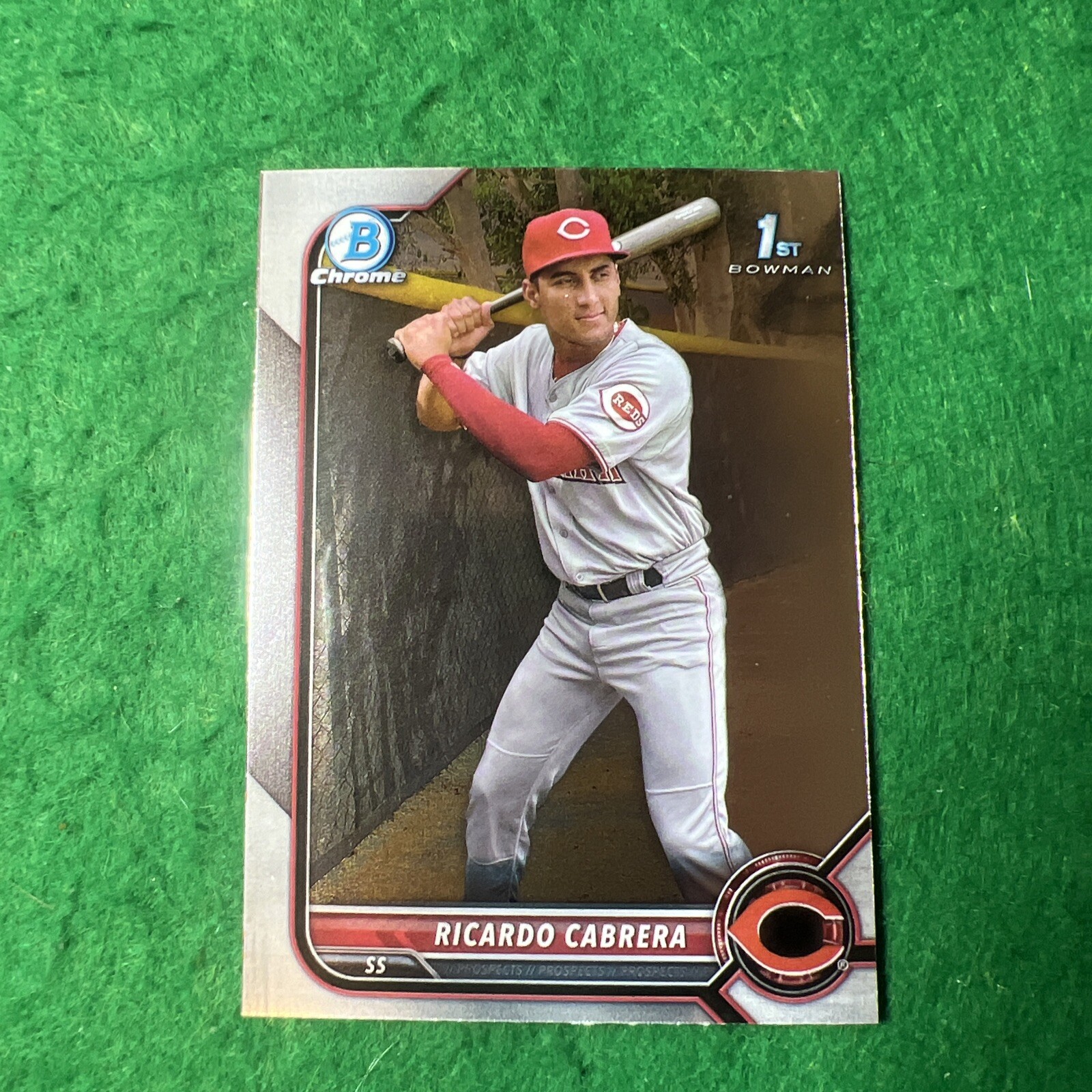 2022 Bowman Chrome Ricardo Cabrera Prospects #BCP-158 Cincinnati Reds