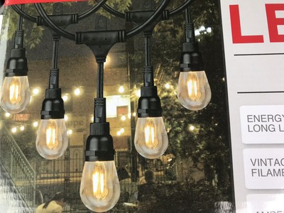 Honeywell 36 Led Hanging String Lights 18 Bulbs As Is Broke Blubs