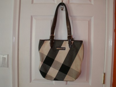 burberry tote bolsa canvas