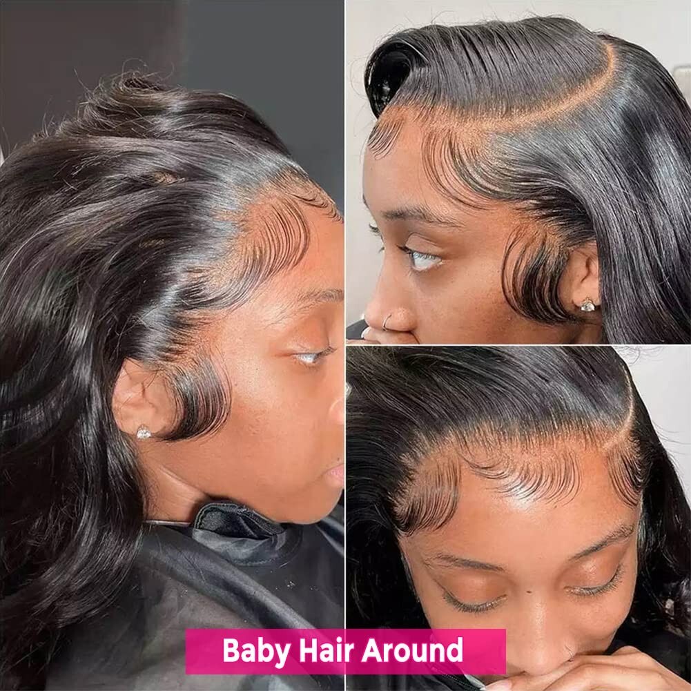 Subella 9A Perücke Aus Brasilianischem Echthaar – 150 % Dichte, Mit Lace Front, Natürliche Farbe