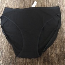Victorias Secret High Leg Brief Panties BLACK Medium NWT