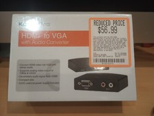 KanexPro HDMI to VGA w/ Audio Converter HDVGARL 1080p UXGA De-Embeds
