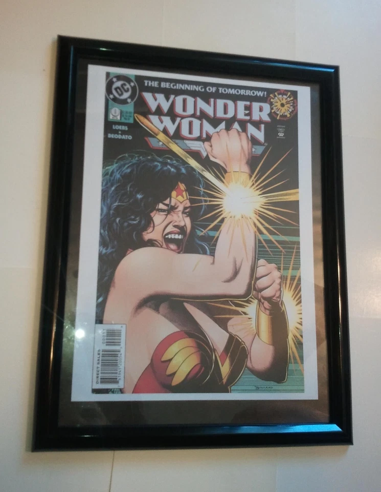 Wonder Woman Poster # 5 GERAHMT Wonder Woman #0 (1994) Brian Bolland Film x