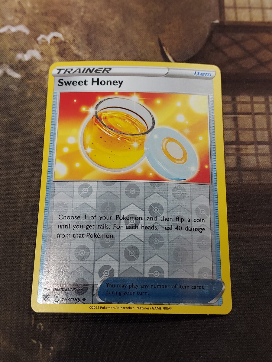 honey trainer pokemon card value Sweet 153/189 Astral Radiance Reverse Holo Foil Rare Nice! Draw a card for each of your opponents Benched Pokemon V. Honey - Chilling Reign Pokémon
