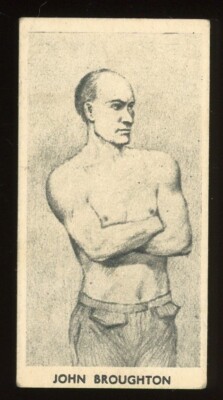 1938 F.C. Cartledge Famous Prize Fighters Boxing #1 John Broughton VG/EX