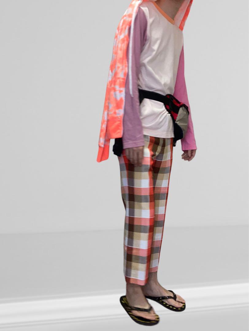 JUNYA WATANABE】CROPPED CHECK SLACKS 438