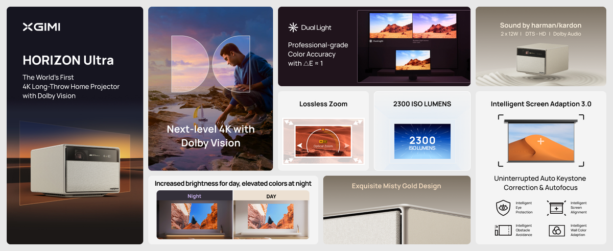 XGIMI HORIZON Ultra 4K Projector Dolby Vision Android TV 11 XGIMI HORIZON Ultra 4K Projector Dolby Vision Android TV 11