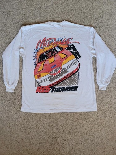 T-shirt Vintage Bill Elliott 'Mac Tonight' McDonald's 1997 - Taille 2XL - Neuf Avec étiquettes