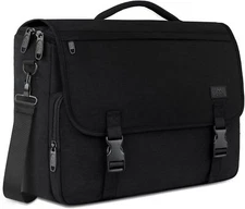 MATEIN Messenger Bag for Men, Briefcases Lightweight Men's 15.6 inch, Black 