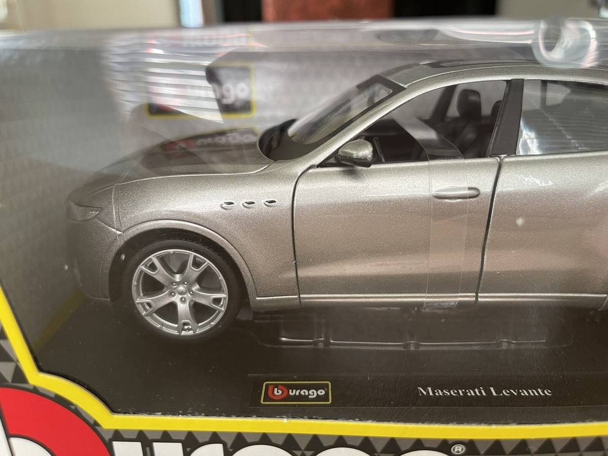 Burago Maserati Levante Silver 1/24 New in Box Diecast Car