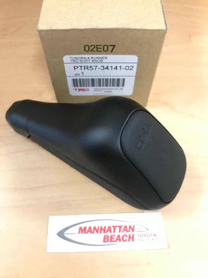 FOR 2015-2024 4RUNNER & 2014-2021 TUNDRA TRD BLACK LEATHER SHIFT KNOB Foto 3 de 4