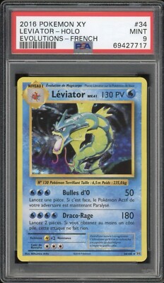 2016 Pokemon FRENCH XY Evolutions Léviator-Gyarados Holo 34/108