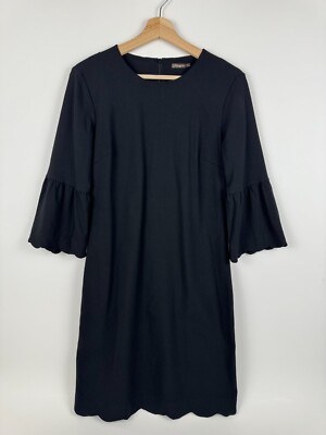 j mclaughlin black dress J. McLaughlin Black Dress 3/4 Sleeve Knee Length LBD Size XSmall