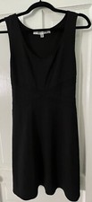 Max Studio Women Little Black Dress XS, Cross Cross Details