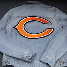 Chicago Bears Large Back Patch, American Football, Embroidered Sports Iron on