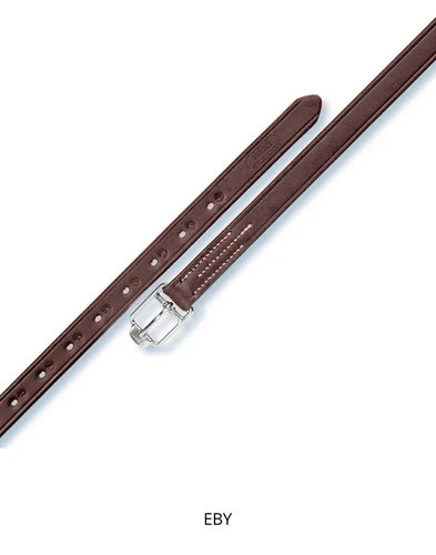 Stubben 1" Ebony Dark Brown Stirrup Leathers 54” inch - 1 pc