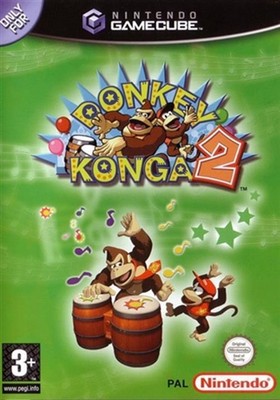 Donkey Konga 2 mit Bongos - Nintendo GameCube Kinder Action Abenteuer Videospiel