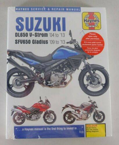 Repair Manual Suzuki DL 650 V-Power Year 04-13; Sfv 650 Gladius Year 09-13 - Afbeelding 1 van 1