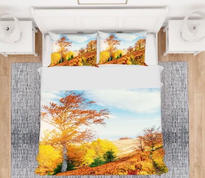 3D Autumn Nature A3347 Bed Pillowcases Quilt Duvet Cover Set Queen King Vera 23