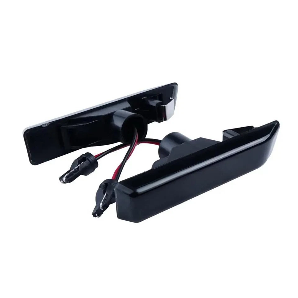 For 1999-06 BMW X5 E53 Black Lens Amber LED Turn Signal Side Marker Lights Lamp Foto 2 de 4