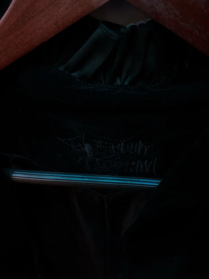 RARE Punk Rave EGA Lolita Velveteen Coat Sz S Japan Style - Image 2 of 4